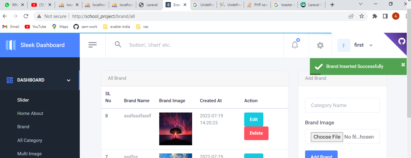 How to Set Toaster notification in Laravel ? DevOps Freelancer