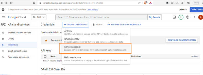 How to add Enable Google Analytics API ? - DevOps Freelancer